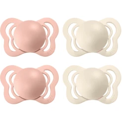 BIBS Fopspeen Couture Ivoor / Blush Siliconen 0-6 Maanden, 4 St.