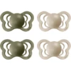 BIBS Fopspeen Couture Olive / Vanille Siliconen 0-6 Maanden, 4 St.