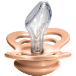 BIBS Fopspeen Couture Vanille / Peach Siliconen 0-6 Maanden, 2 Stuks. -Kleintje Luxe bibs fopspeen couture vanille peach siliconen 0 6 maanden 2 stuks a320968 2