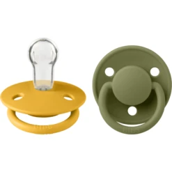 BIBS Fopspeen De Lux Honey Bee / Olive 0-36 Mnd, 2 St.