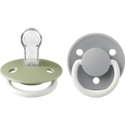 BIBS Fopspeen De Lux Sage / Cloud Glow 0-36 Mnd, 2 St.