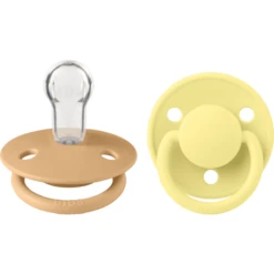 BIBS Fopspeen De Lux Silicone 0-36 Maanden, Woestijn Sand & Zonneschijn