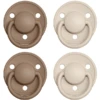 BIBS Fopspeen De Lux Vanille / Donkere Eik 0-36 Maanden, 4 St.