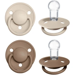 BIBS Fopspeen De Lux Vanille / Donkere Eik 0-36 Maanden, 4 St. -Kleintje Luxe bibs fopspeen de lux vanille donkere eik 0 36 maanden 4 st a321144 2