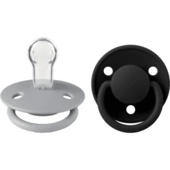 BIBS Fopspeen De Lux Wolk/ Black 0-36 Mnd, 2 St.