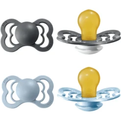 BIBS Fopspeen Supreme Baby Blauw / IJzer Latex 0-6 Maanden, 4 St. 8 BIBS Fopspeen Supreme Baby Blauw / IJzer Latex 0-6 Maanden, 4 St. -Kleintje Luxe bibs fopspeen supreme baby blauw ijzer latex 0 6 maanden 4 st a321156 3