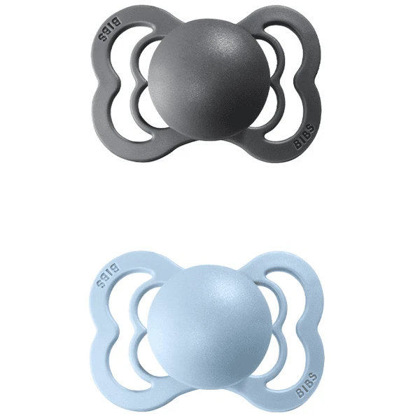 BIBS Fopspeen Supreme Baby Blauw / IJzer Latex 6-36 Maanden, 2 St. 5 BIBS Fopspeen Supreme Baby Blauw / IJzer Latex 6-36 Maanden, 2 St. - Afbeelding 5