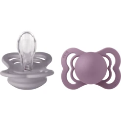 BIBS® Fopspeen Supreme Fossil Grey & Mauve Silicone 0-6 Maanden, 2st. -Kleintje Luxe bibs fopspeen supreme fossil grey amp mauve silicone 0 6 maanden 2st a379253 3