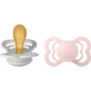 BIBS Fopspeen Supreme Haze En Blossom Latex 6-36 Maanden, 2 Stuks.
