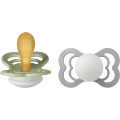 BIBS Fopspeen Supreme Sage En Cloud Glow Latex 6-36 Maanden, 2 Stuk