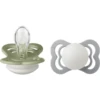 BIBS Siliconen Fopspeen Supreme 0-6 Maanden, Sage En Cloud Glow 2 St.