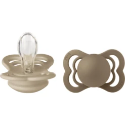 BIBS Siliconen Fopspeen Supreme 0-6 Maanden, Vanille/Donker 2st. -Kleintje Luxe bibs siliconen fopspeen supreme 0 6 maanden vanille donker 2st a345626 4