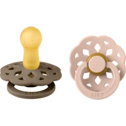 BIBS Soother Boheme 6-18 Maanden Donkere Eik / Blush -Kleintje Luxe bibs soother boheme 6 18 maanden donkere eik blush a337910 1