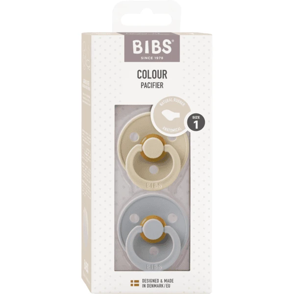 BIBS® Soother Colour Anatomische Speen Cloud & Vanilla 0-6 Maanden, 2 Stuks. 2 BIBS® Soother Colour Anatomische Speen Cloud & Vanilla 0-6 Maanden, 2 Stuks. - Afbeelding 2