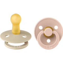 BIBS Soother Colour Blush / Vanille 6-18 Maanden, 2 Stuks.