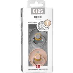 BIBS Soother Colour Blush / Wolk 0-6 Maanden, 2 Stuks. -Kleintje Luxe bibs soother colour blush wolk 0 6 maanden 2 stuks a320760 2