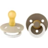BIBS Soother Colour Donkere Eik / Vanille Night 6-18 Maanden, 2 St.
