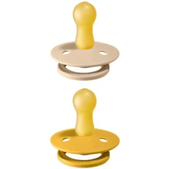 BIBS Soother Colour Mosterd / Vanille 0-6 Maanden, 2 Stuks. -Kleintje Luxe bibs soother colour mosterd vanille 0 6 maanden 2 stuks a320772 3