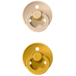 BIBS Soother Colour Mosterd / Vanille 0-6 Maanden, 2 Stuks. -Kleintje Luxe bibs soother colour mosterd vanille 0 6 maanden 2 stuks a320772 4