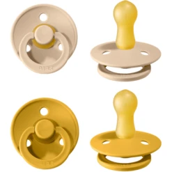 BIBS Soother Colour Mosterd / Vanille 0-6 Maanden, 4 St. -Kleintje Luxe bibs soother colour mosterd vanille 0 6 maanden 4 st a321067 2