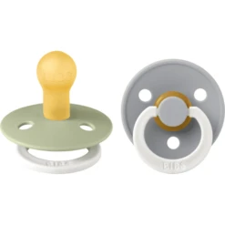 BIBS Soother Colour Sage / Wolk Night 0-6 Maanden, 2 Stuks.