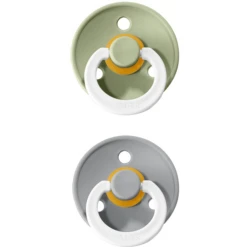 BIBS Soother Colour Sage / Wolk Night 6-18 Maanden, 2 St. -Kleintje Luxe bibs soother colour sage wolk night 6 18 maanden 2 st a320794 3