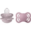 BIBS Soother Supreme Dusky Lilac / Heather Silicone 0-6 Maanden, 2 Stuks.