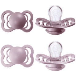 BIBS Soother Supreme Dusky Lilac / Heather Silicone 0-6 Maanden, 4 St. -Kleintje Luxe bibs soother supreme dusky lilac heather silicone 0 6 maanden 4 st a321150 3