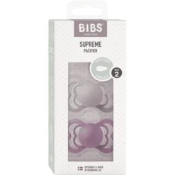 BIBS® Soother Supreme Fossil Grey & Mauve Latex 6-36 Maanden, 2 Stuks. -Kleintje Luxe bibs soother supreme fossil grey amp mauve latex 6 36 maanden 2 stuks a379257 2