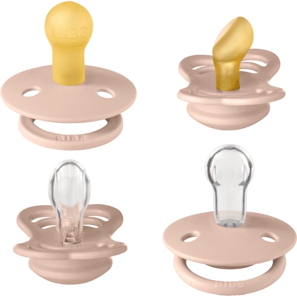 BIBS Soother Try-it Collectie Blush 0-6 Maanden, 4 Stuks. 2 BIBS Soother Try-it Collectie Blush 0-6 Maanden, 4 Stuks. - Afbeelding 2