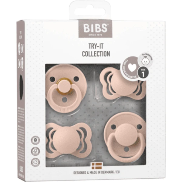 BIBS Soother Try-it Collectie Blush 0-6 Maanden, 4 Stuks. 3 BIBS Soother Try-it Collectie Blush 0-6 Maanden, 4 Stuks. - Afbeelding 3