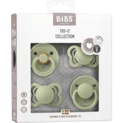 BIBS Soother Try-it Collectie Sage 0-6 Maanden, 4st. -Kleintje Luxe bibs soother try it collectie sage 0 6 maanden 4st a345888 2