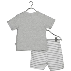 BLUE SEVEN Baby 2-delige Set Milk Shirt + Medium Shorts Grijs -Kleintje Luxe blue seven baby 2 delige set milk shirt medium shorts grijs a289346 3