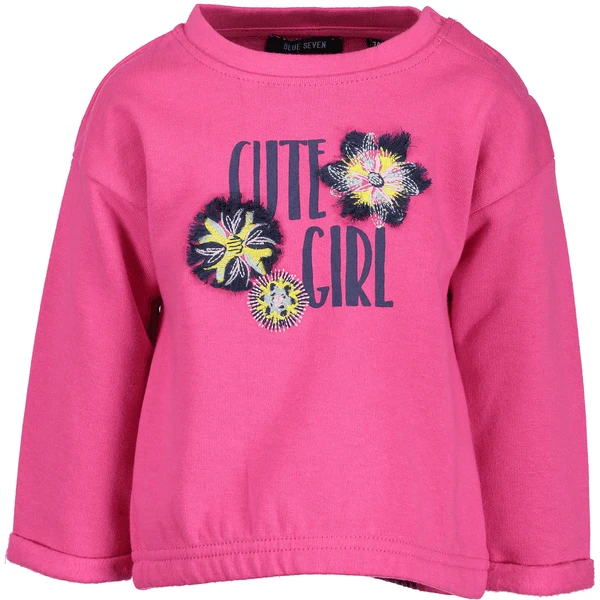 BLUE SEVEN Girl S Baby Sweatshirt Magenta 3 BLUE SEVEN Girl S Baby Sweatshirt Magenta - Afbeelding 3