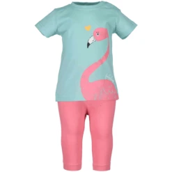 BLUE SEVEN Girls Set Van 2 T-shirt + Capri-broek Zee