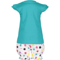 BLUE SEVEN Girls Set Van 2 T-shirt + Shorts Lagune -Kleintje Luxe blue seven girls set van 2 t shirt shorts lagune a288846 3