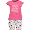 BLUE SEVEN Girls Set Van 2 T-Shirt + Shorts Roze Original