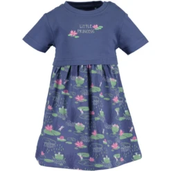 BLUE SEVEN Jurkje Jean Blauw Original -Kleintje Luxe blue seven jurkje jean blauw original a289114 2