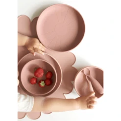 Cam Cam Copenhagen Cam Cam® COPENHAGEN Siliconen Lepel Bloem, Licht Roze, Set Van -Kleintje Luxe cam cam copenhagen siliconen lepel bloem licht roze set van a371044 3