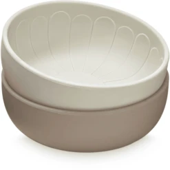 Cam Cam Copenhagen Cam Cam® COPENHAGEN Siliconen Schaal Bloem, Licht Sand /Aarde, Set Van -Kleintje Luxe cam cam copenhagen siliconen schaal bloem licht sand aarde set van a371025 2