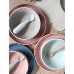 Cam Cam Copenhagen Cam Cam® COPENHAGEN Siliconen Schaal Bloem, Licht Sand /Aarde, Set Van -Kleintje Luxe cam cam copenhagen siliconen schaal bloem licht sand aarde set van a371025 3