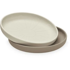 Cam Cam Copenhagen Cam Cam® COPENHAGEN Siliconenplaat Bloem, Licht Sand /Aarde, Set Van