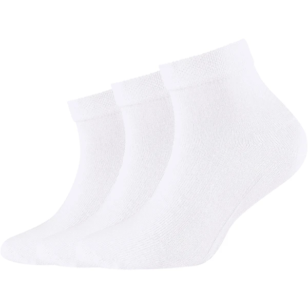 Camano Socks Quarter 3-Pack Wit Bio Cotton 1 Camano Socks Quarter 3-Pack Wit Bio Cotton