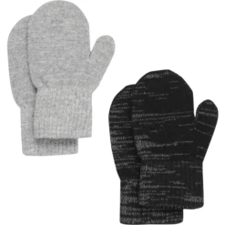 CeLaVi Wanten 2-pack Grijs -Kleintje Luxe celavi wanten 2 pack grijs a411948 2