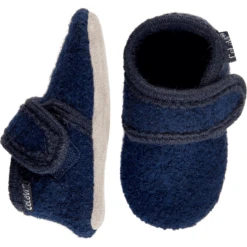 CeLaVi Wollen Pantoffels Donkerblauw