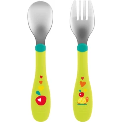 Chicco Eerste Bestekset Van Roestvrij Staal Groen 18M+ 8 Chicco Eerste Bestekset Van Roestvrij Staal Groen 18M+ -Kleintje Luxe chicco eerste bestekset van roestvrij staal groen 18m a314116 3