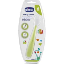 Chicco Lange Voedingslepel Groen Silicone Vanaf 6 Maanden -Kleintje Luxe chicco lange voedingslepel groen silicone vanaf 6 maanden a313959 3