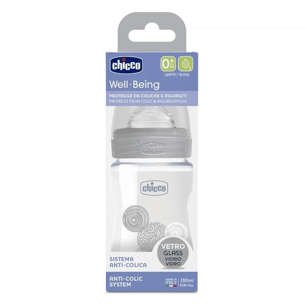 Chicco Welzijnsglas 150ml, Normale Doorstroming, Neutraal, 0M+ 3 Chicco Welzijnsglas 150ml, Normale Doorstroming, Neutraal, 0M+ - Afbeelding 3