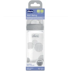 Chicco Welzijnsglas 240ml, Normale Doorstroming, Neutraal, 0M+ -Kleintje Luxe chicco welzijnsglas 240ml normale doorstroming neutraal 0m a314075 2