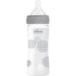 Chicco Welzijnsglas 240ml, Normale Doorstroming, Neutraal, 0M+ -Kleintje Luxe chicco welzijnsglas 240ml normale doorstroming neutraal 0m a314075 3